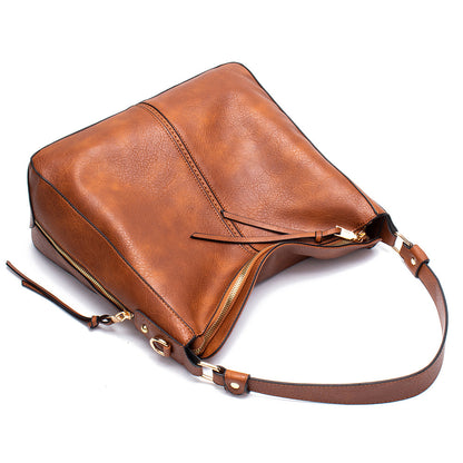 Women’s Hobo Shoulder Bag – Large Capacity Retro Tote