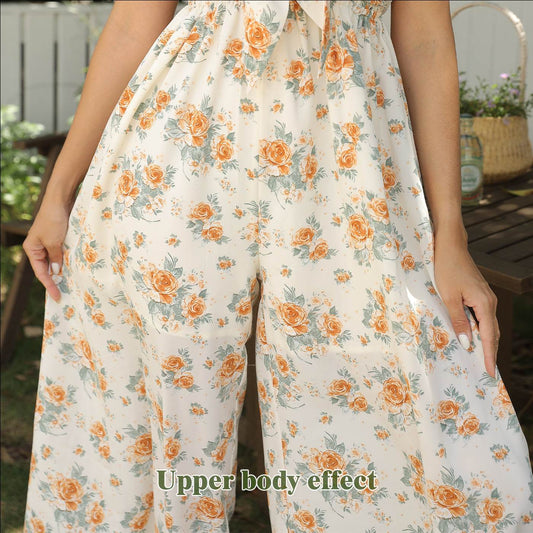Women's Fashion Simple Printed Romper - Holy Mango Store