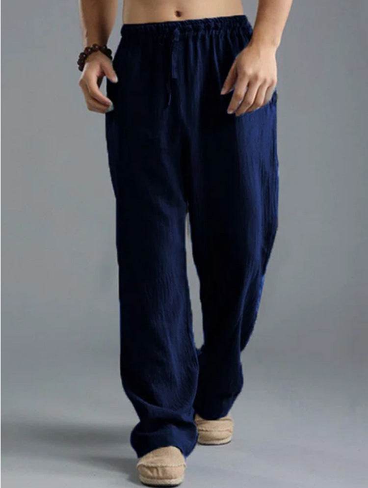 Men's Breathable Linen Loose Casual Sports Pants - Holy Mango Store