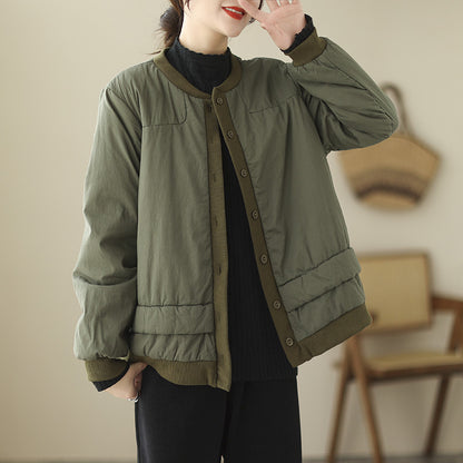 Retro Puff Cotton Jacket – Short & Cozy Winter Coat