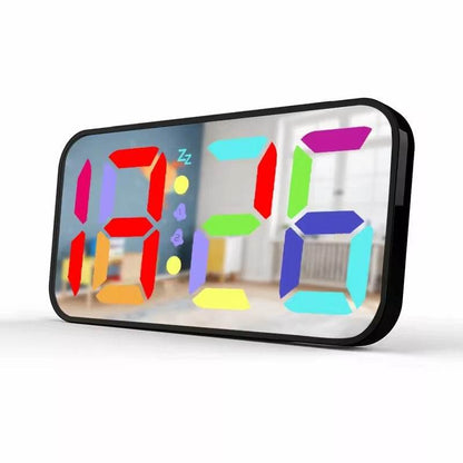 LED Mirror Large Display Table Clock, Suitable For Bedroom, Home, Living Room, Office - Holy Mango Store