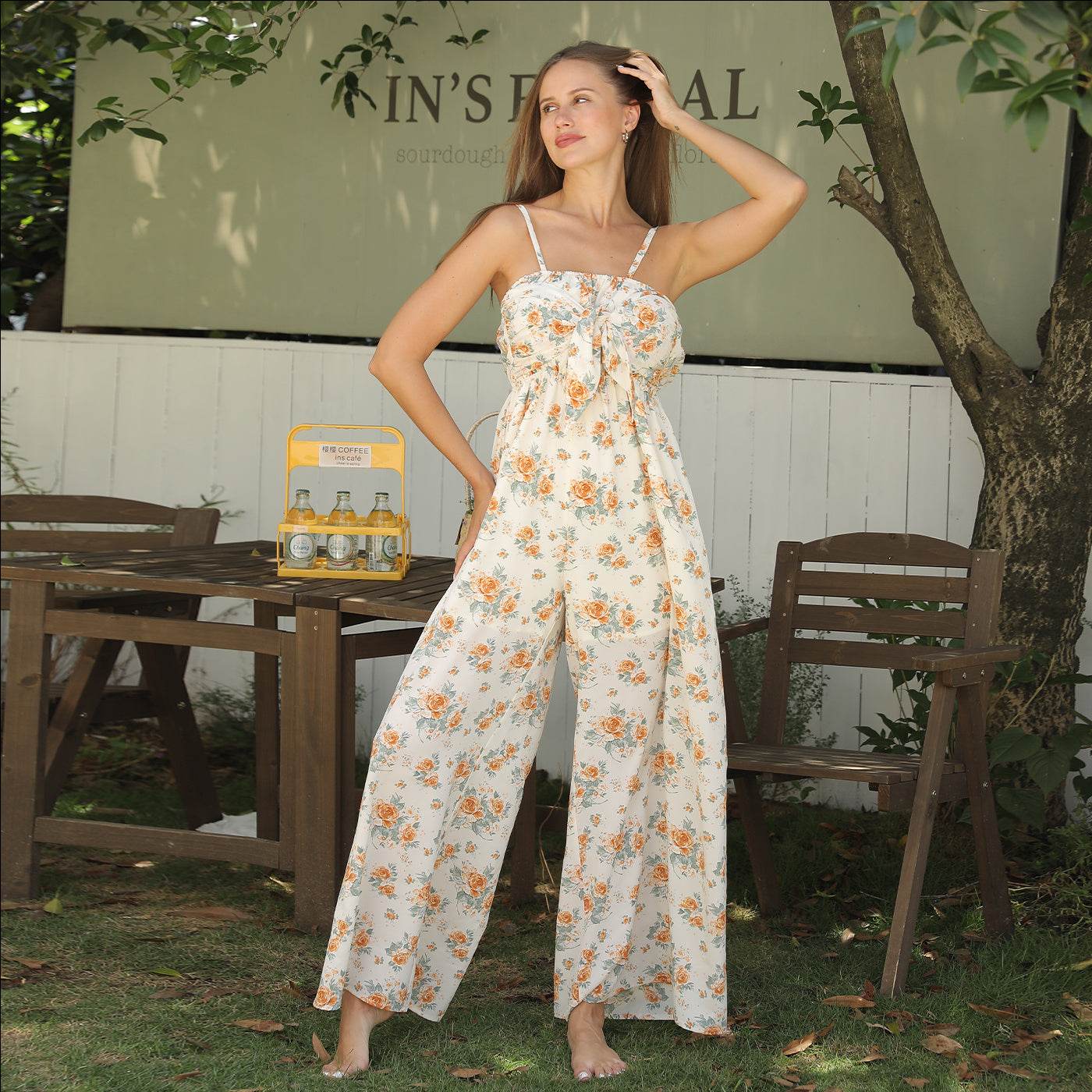 Women's Fashion Simple Printed Romper - Holy Mango Store