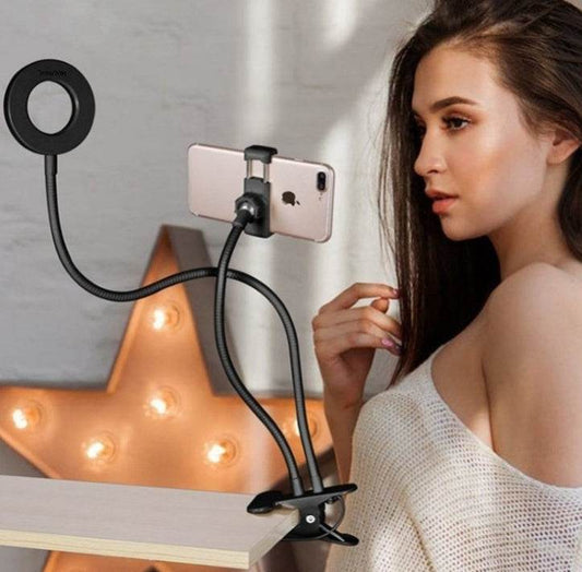 LED Selfie Ring Light for Live Adjustable Makeup Light-8cm Stand - Holy Mango Store