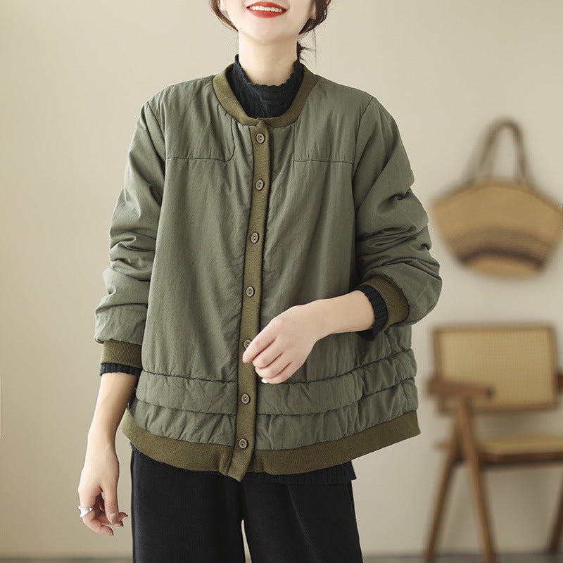 Retro Puff Cotton Jacket – Short & Cozy Winter Coat