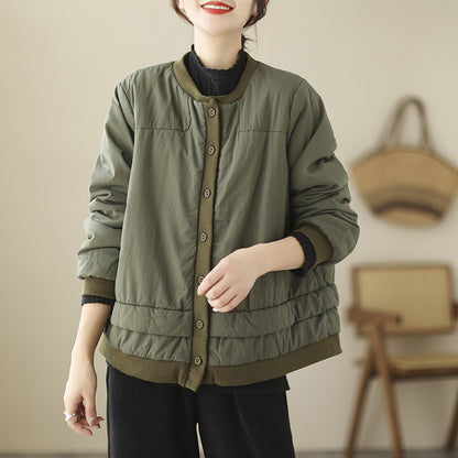 Retro Puff Cotton Jacket – Short & Cozy Winter Coat