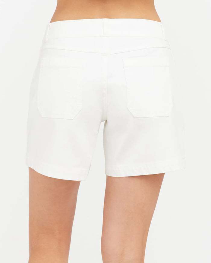 High-Waisted Utility Cotton Shorts