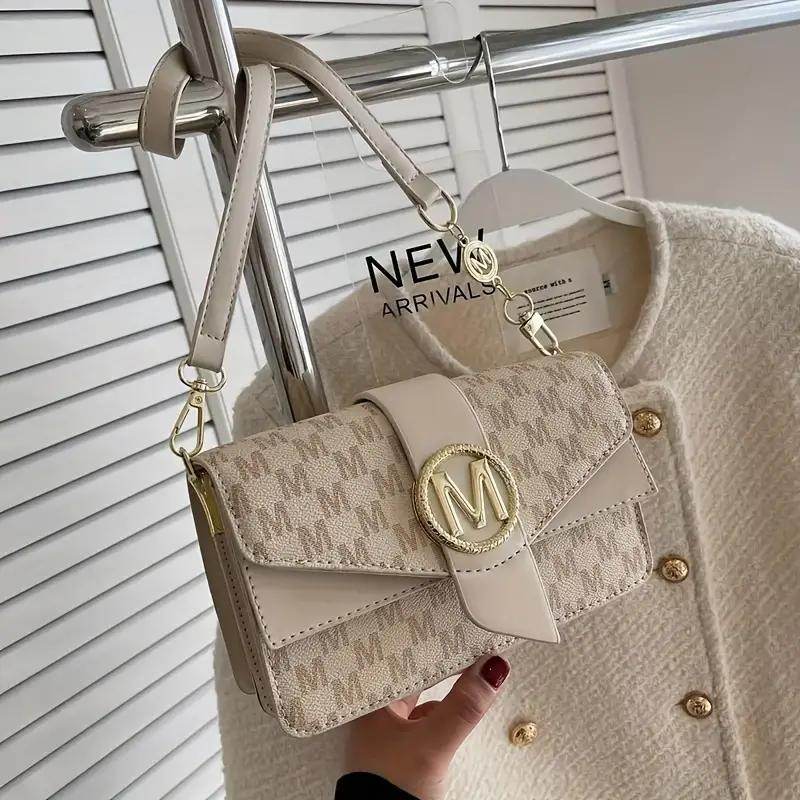 Stylish Shoulder Bag For Women, Simple PU Leather Flap Crossbody Bag, Fashionable Purse & Handbags - Holy Mango Store