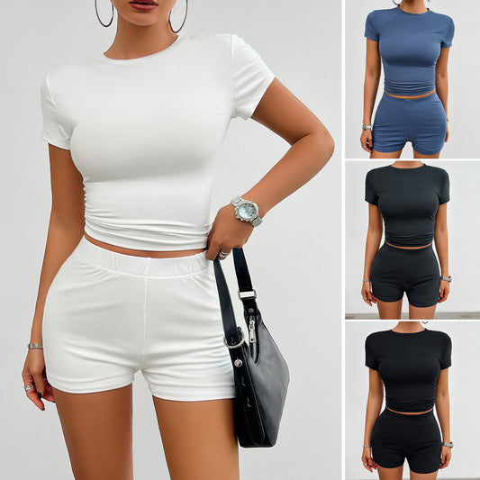 Move Freely 2-Piece Sports Set – Slim Fit Tee & Shorts