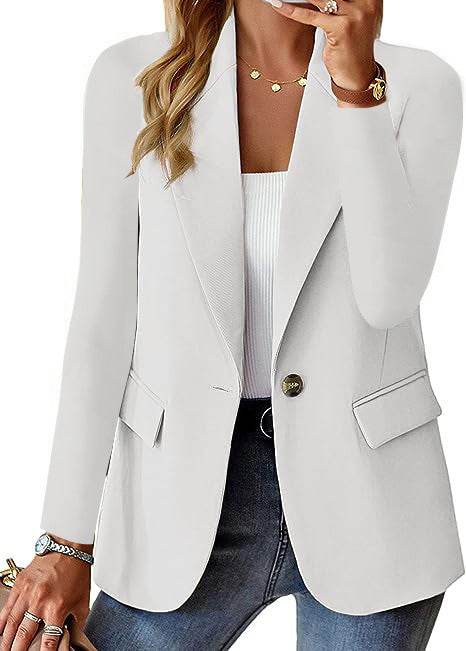 Polyester Autumn Long Sleeve Solid Color Cardigan Small Suit Jacket For Women - Holy Mango Store