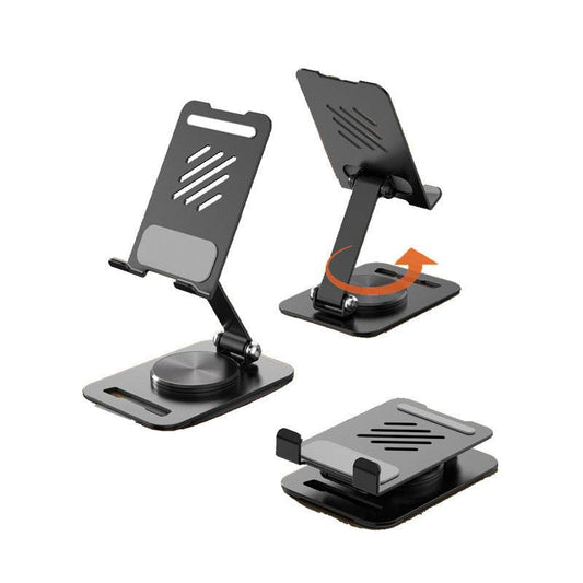 360 Degrees Rotate Metal Desk Mobile Phone Holder Stand For Phone Pad Adjustable Desktop Tablet Holderl Table Cell Phone Stand - Holy Mango Store