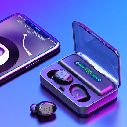 Multifunction Bluetooth Headset Binaural Movement Power Bank Phone Support - Holy Mango Store