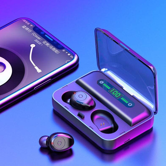Multifunction Bluetooth Headset Binaural Movement Power Bank Phone Support - Holy Mango Store