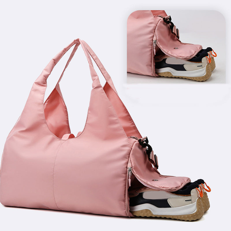 Women’s Yoga Travel Tote – With Mat Holder & Wet/Dry Separation