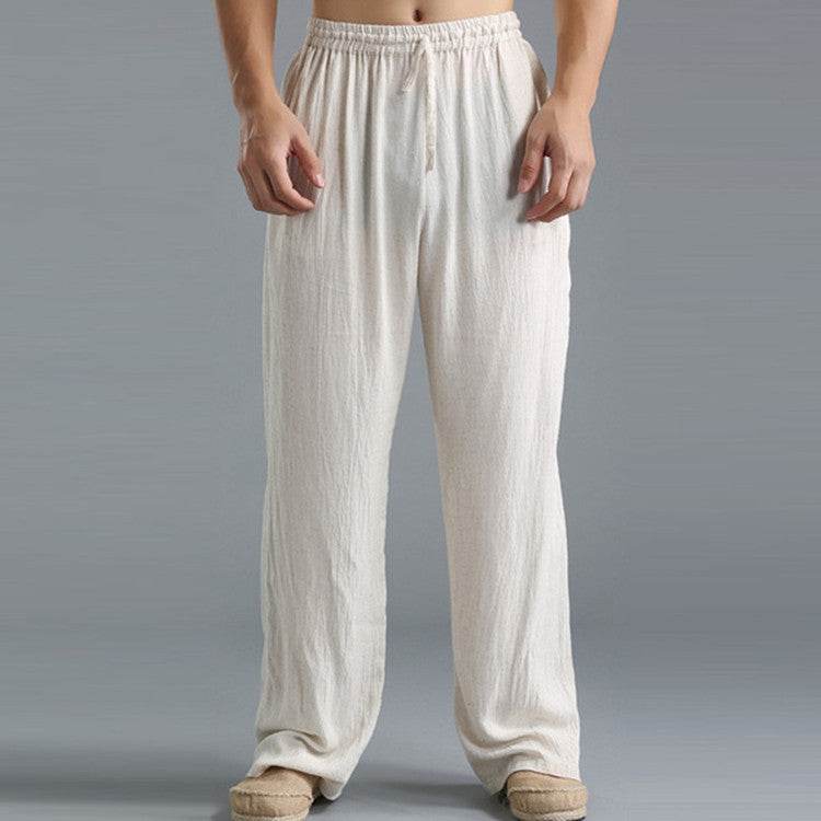 Men's Breathable Linen Loose Casual Sports Pants - Holy Mango Store