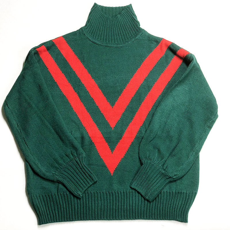 Turtleneck Long Sleeve Loose Retro Women’s Sweater