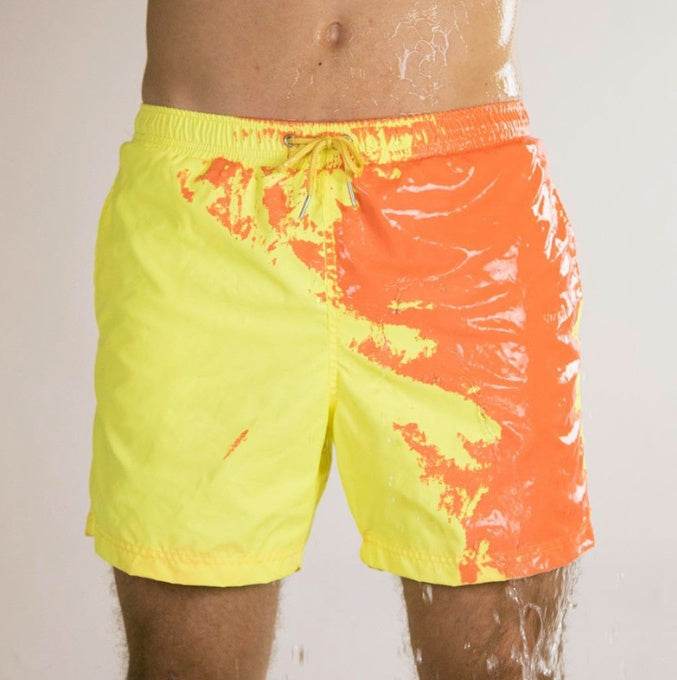 Magical Change Color Beach Shorts Summer Men Swimming Trunks Swimwear Swimsuit Quick Dry bathing shorts Beach Pant - Holy Mango Store