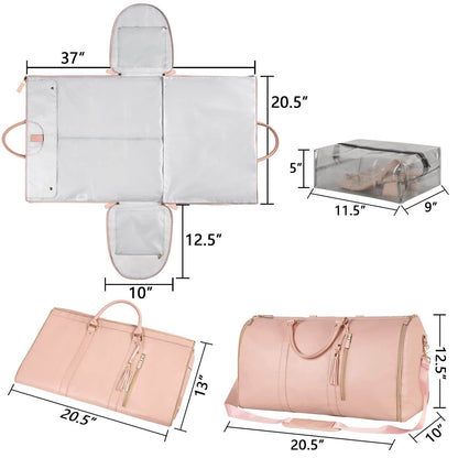 Large Capacity Travel Duffle Bag Women's Handbag Folding Suit Bag Waterproof Clothes Totes - Holy Mango Store