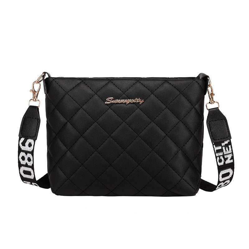 Women’s Quilted Chain Crossbody Bag – Stylish Diamond-Stitch Bucket Purse