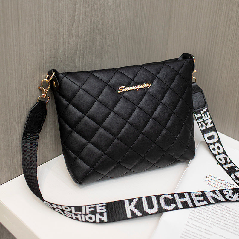 Women’s Quilted Chain Crossbody Bag – Stylish Diamond-Stitch Bucket Purse