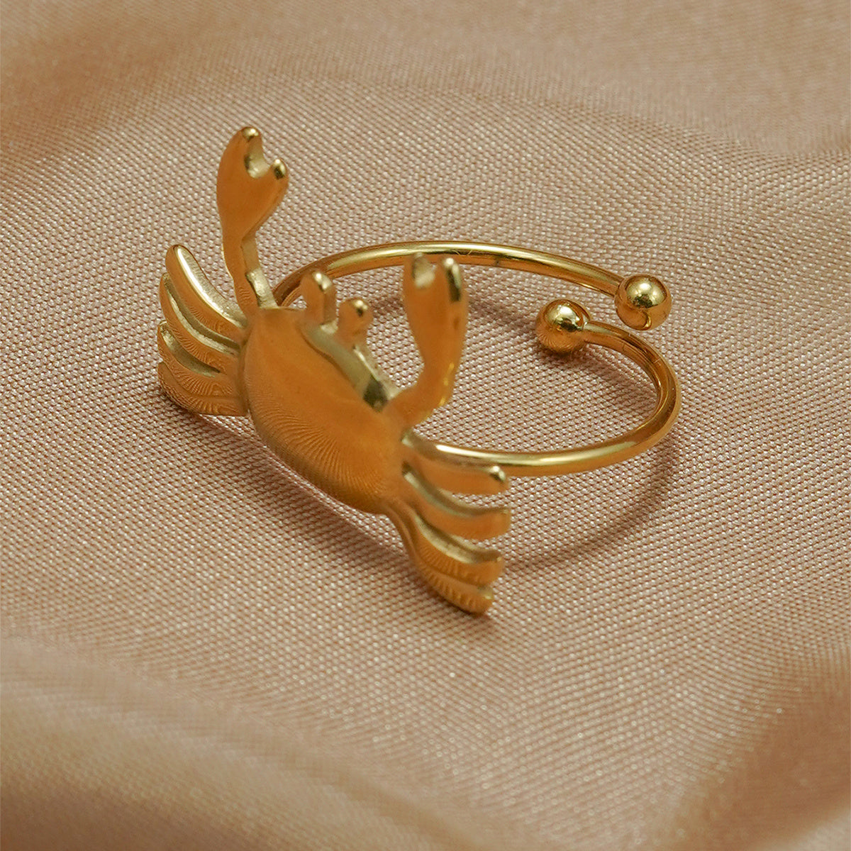 Crab Ring – 18K Gold Plated Stainless Steel