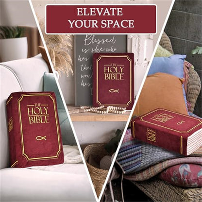 “Holy Bible” Memory-Soft Plush Pillow – Faith-Inspired Kids’ Comfort Plush