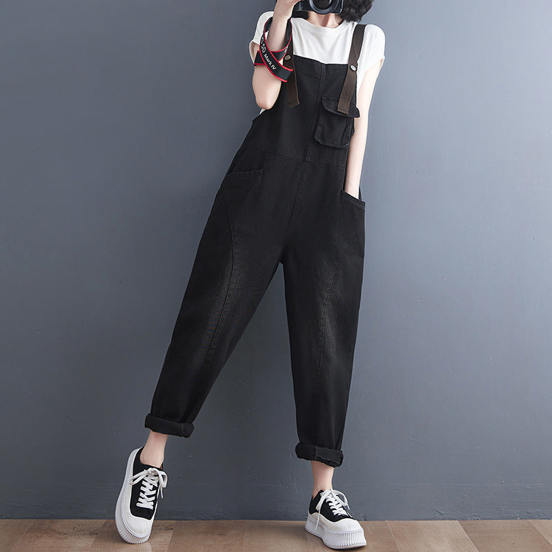 Women’s High-Waist Korean Overalls
