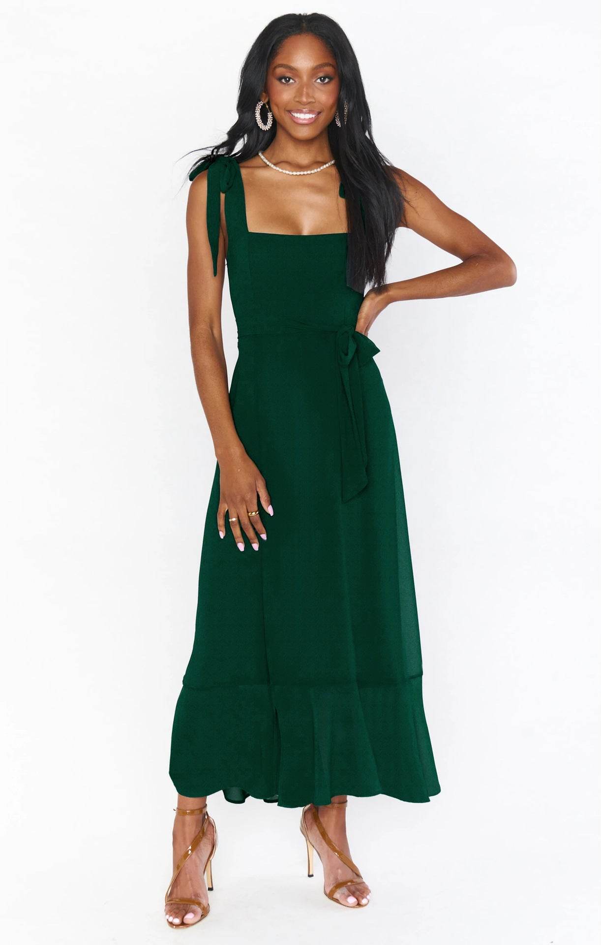 Temperament Suspender Split Dress With Lace-up Design Fashion Summer Ruffled Beach Dresses For Women - Holy Mango Store