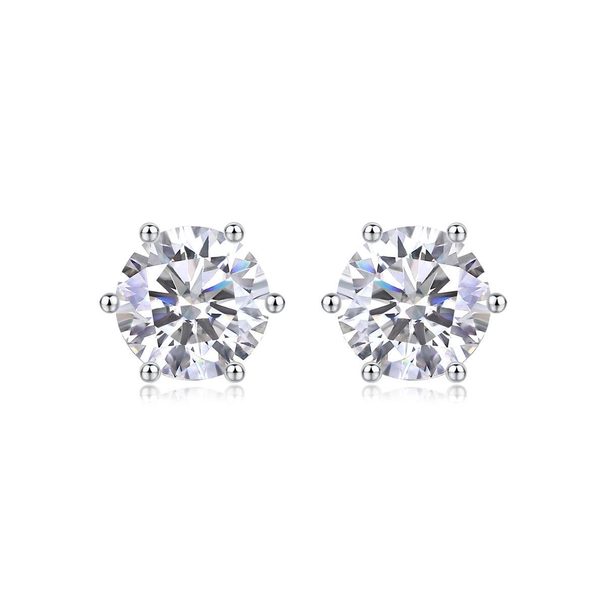 Years Quiet Good Luxury Fashion Diamond Earrings Stud Mosan Diamond Silver Jewelry - Holy Mango Store