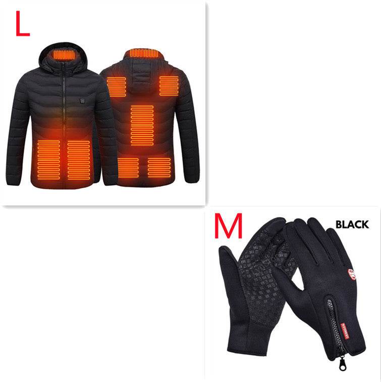 New Heated Jacket Coat USB Electric Jacket Cotton Coat Heater Thermal Clothing Heating Vest Men's Clothes Winter - Holy Mango Store