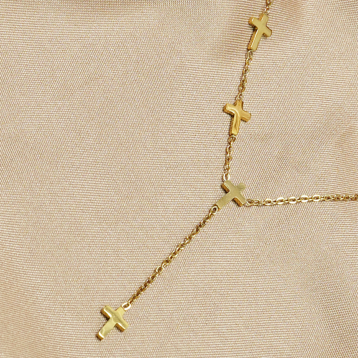 Celestial Faith Charm Necklace – 18K Gold‑Plated Stainless Steel