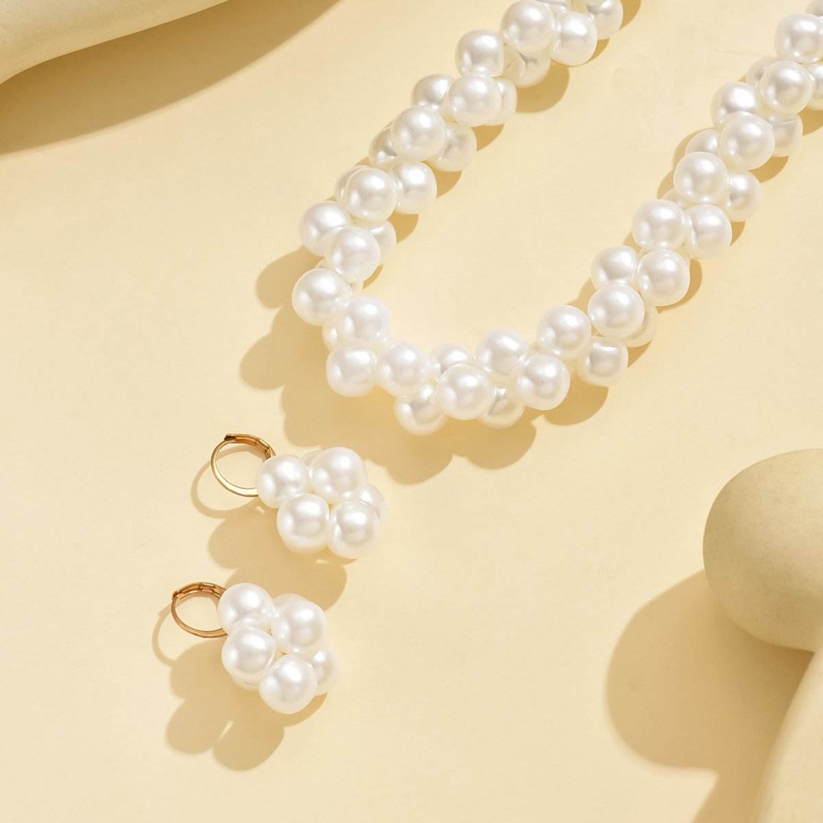 Elegant 14K Gold Pearl Jewelry Set - Timeless Elegance For Any Occasion - Holy Mango Store