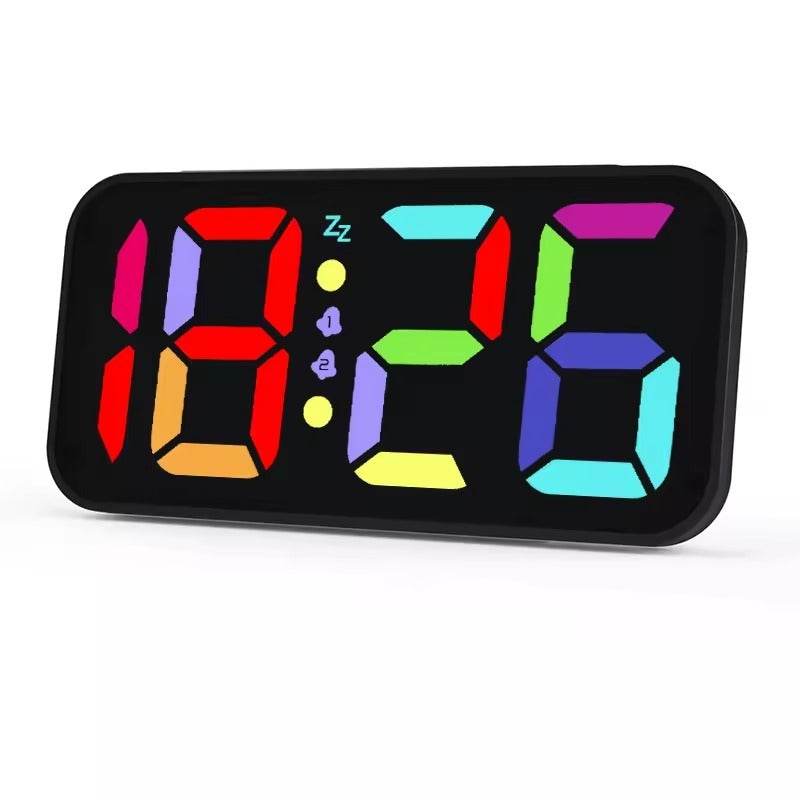 LED Mirror Large Display Table Clock, Suitable For Bedroom, Home, Living Room, Office - Holy Mango Store