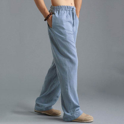 Men's Breathable Linen Loose Casual Sports Pants - Holy Mango Store