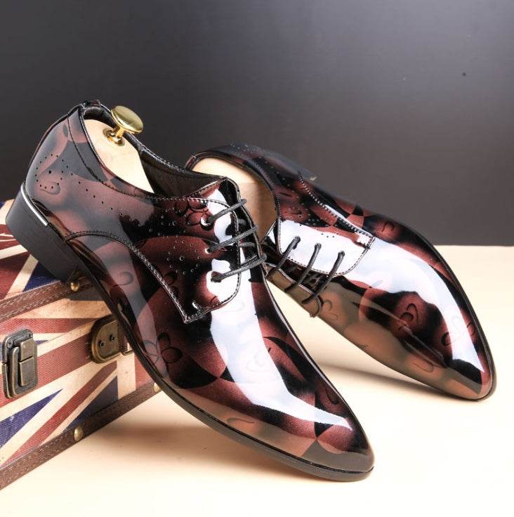 Holy Mango Store polished brown business casual shoes for men with lace-up design from men's collection