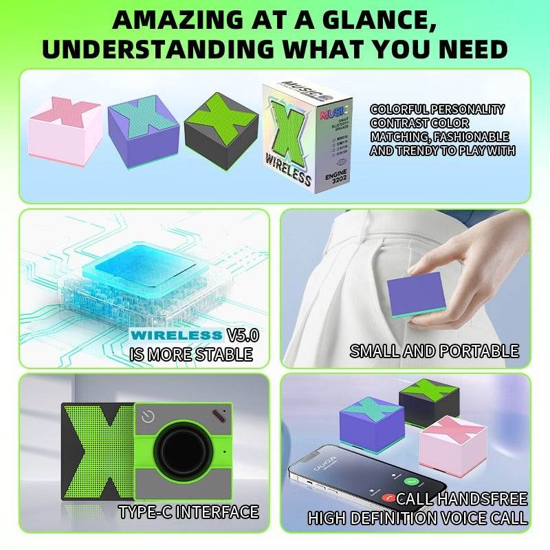 Mini Speaker With Powerful Sound Quality, Wireless Connection, Suitable For A Variety Of Scenarios. There Are A Variety Of Types For You To Choose From - Holy Mango Store