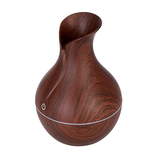 LED Ultrasonic Aroma Humidifier Essential Oil Diffuser Aromatherapy Air Purifier Home Small Incense Burner Holder Candle Yoga Fragrance Indoor Vase Shaped Aroma Burner Smoke Fountain Living Room Decor - Holy Mango Store