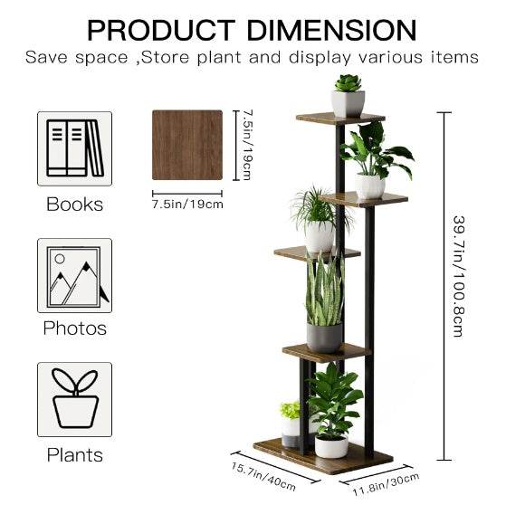 5-layer Indoor Plant Stands, Multi-level Plant Shelves - Holy Mango Store