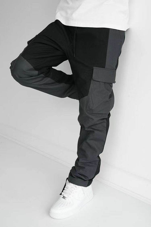 Large Pocket Stitching Trousers Men's Loose Feet - Holy Mango Store