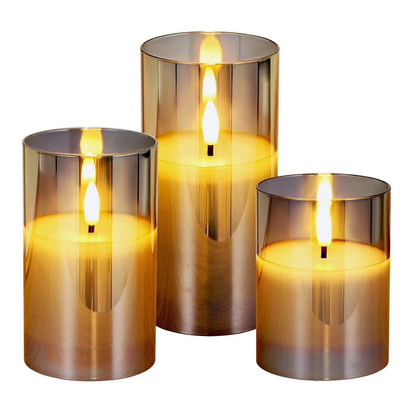 Flameless LED Candle Trio – Realistic Flicker with Remote & Timer