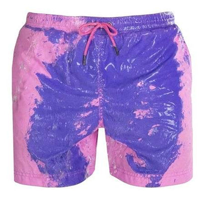 Magical Change Color Beach Shorts Summer Men Swimming Trunks Swimwear Swimsuit Quick Dry bathing shorts Beach Pant - Holy Mango Store