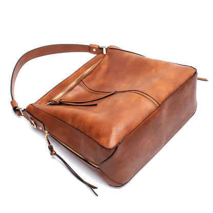 Women’s Hobo Shoulder Bag – Large Capacity Retro Tote