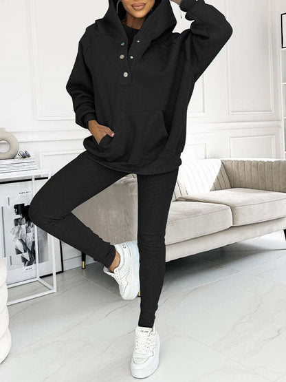 Women’s Vest Hoodie & Pants Set – Sleek 2‑ or 3‑Piece Active Luxe