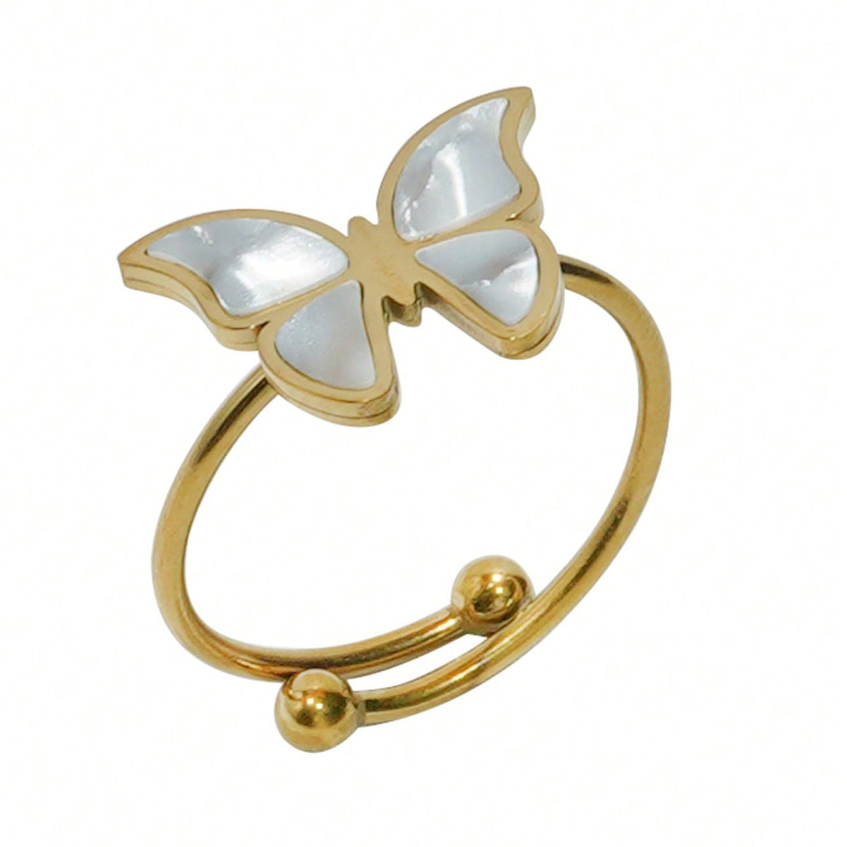 18K Gold Butterfly Jewelry Set – Elegant 4PC Gift for Her