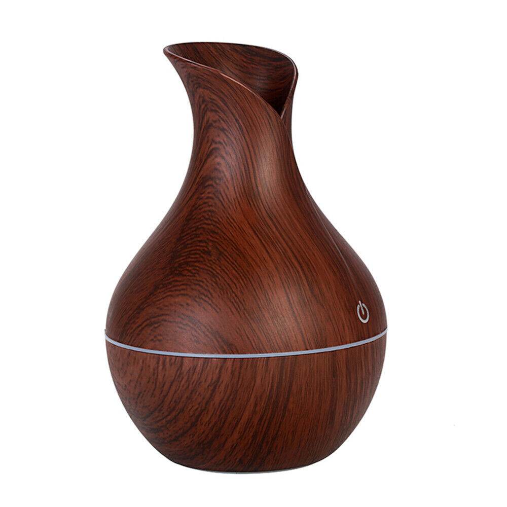 LED Ultrasonic Aroma Humidifier Essential Oil Diffuser Aromatherapy Air Purifier Home Small Incense Burner Holder Candle Yoga Fragrance Indoor Vase Shaped Aroma Burner Smoke Fountain Living Room Decor - Holy Mango Store