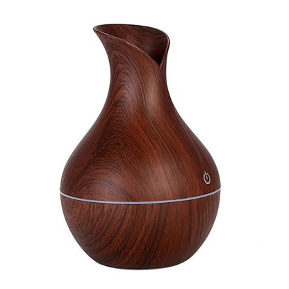 LED Ultrasonic Aroma Humidifier Essential Oil Diffuser Aromatherapy Air Purifier Home Small Incense Burner Holder Candle Yoga Fragrance Indoor Vase Shaped Aroma Burner Smoke Fountain Living Room Decor - Holy Mango Store
