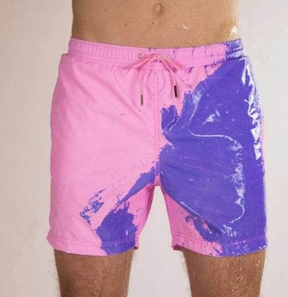 Magical Change Color Beach Shorts Summer Men Swimming Trunks Swimwear Swimsuit Quick Dry bathing shorts Beach Pant - Holy Mango Store