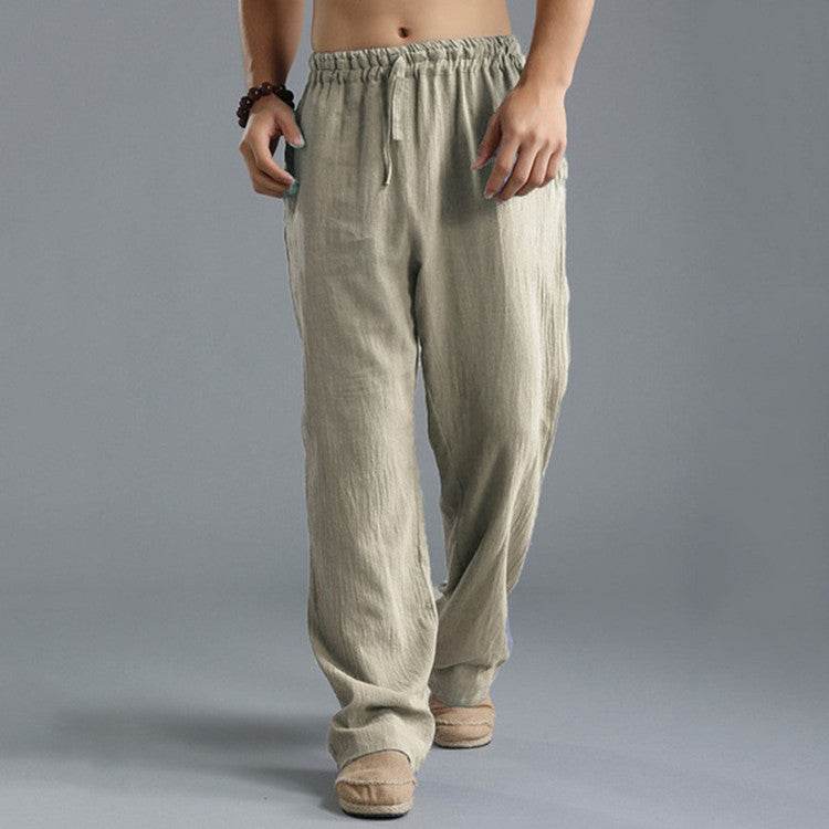 Men's Breathable Linen Loose Casual Sports Pants - Holy Mango Store