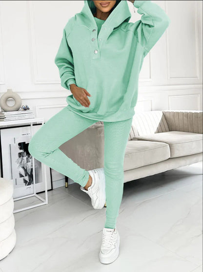 Women’s Vest Hoodie & Pants Set – Sleek 2‑ or 3‑Piece Active Luxe