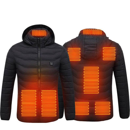 New Heated Jacket Coat USB Electric Jacket Cotton Coat Heater Thermal Clothing Heating Vest Men's Clothes Winter - Holy Mango Store