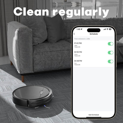 Robot Vacuum And Mop, 3 In 1 Combo Cleaner For Home With Pet Hair And Hard Floor, 5000Pa Suction, 120 Mins Run Time,Self-Charging,Super Thin Body - Holy Mango Store